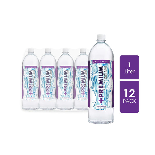 PREMIUM IONIZED ALKALINE PLUS ELECTROLYTES PH 9.5-10.5 1 LITRE (12 PACK)